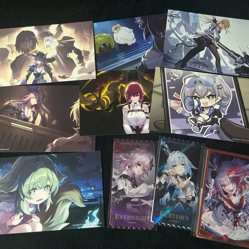 [BUNJANG] Honkai: Star Rail Sparkle &amp; Silver Wolf Event Ticket Postcard Photocard Bundle / 붕괴 스타레일 특전 티켓 엽서 포카 일괄 에버나이트 은랑 히바나 케리드라