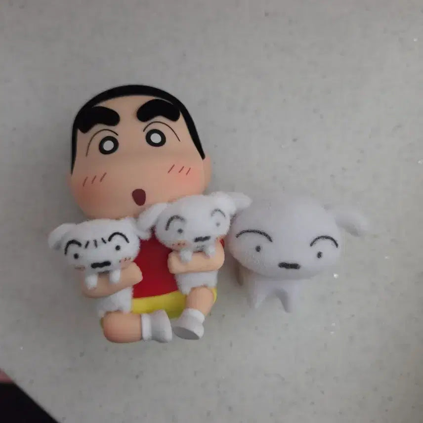 [BUNJANG] Crayon Shin-chan &amp; Shiro Figure Set / 짱구.흰둥이피규어