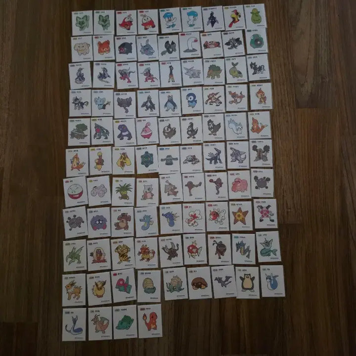 [BUNJANG] Pokemon Stickers Bundle Set (Gen 4, 9, 1) / 포켓몬 띠부씰 4, 9세대 54종과 1세대뒷번호40종을 일괄 판매합니다