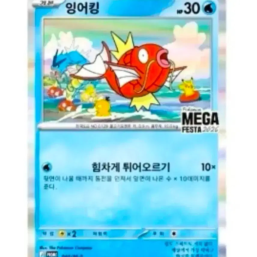 [BUNJANG] Pokemon Magikarp Promo Card 4th Edition / 포켓몬 잉어킹 프로모 카드 4차수
