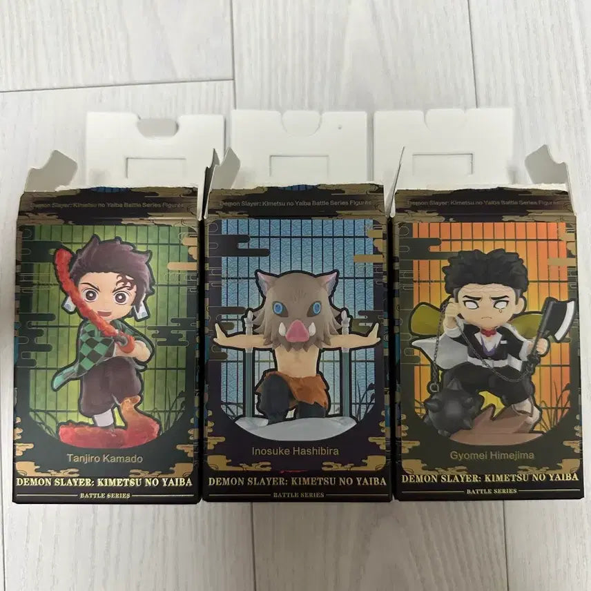 [BUNJANG] Popmart Demon Slayer Battle Series Tanjiro, Inosuke, Gyomei Bundle (Sealed) / 미개봉) 귀멸의 칼날 팝마트 배틀시리즈 탄지로, 이노스케, 교메이 일괄