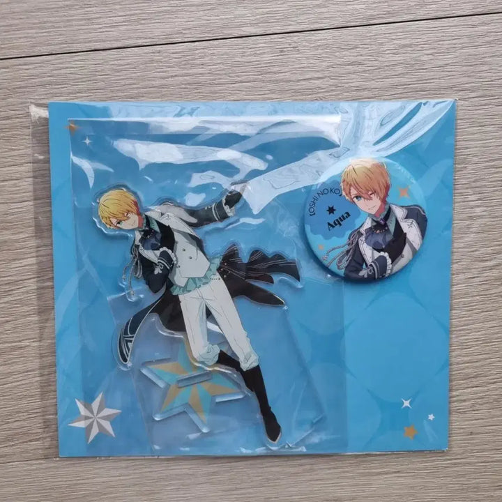 [BUNJANG] Oshi no Ko Hoshino Aqua Acrylic Stand &amp; Can Badge Set / 최애의 아이 호시노 아쿠아 아크릴 스탠드 캔뱃지 세트 일괄