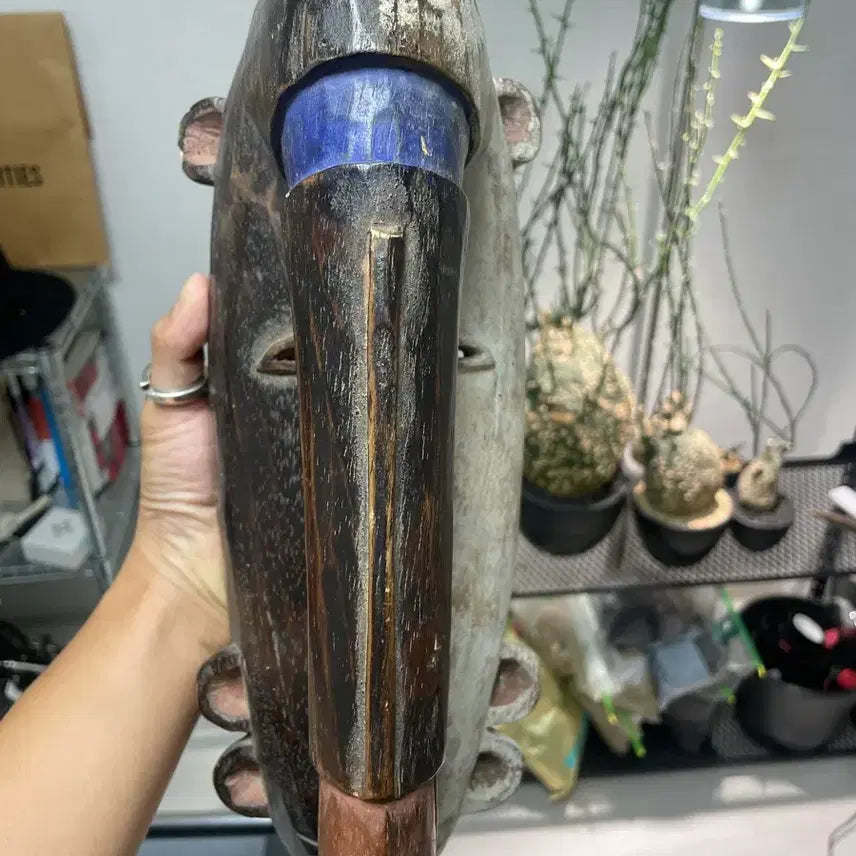 [BUNJANG] African Wooden Mask - Bird Design / 아프리카 가면