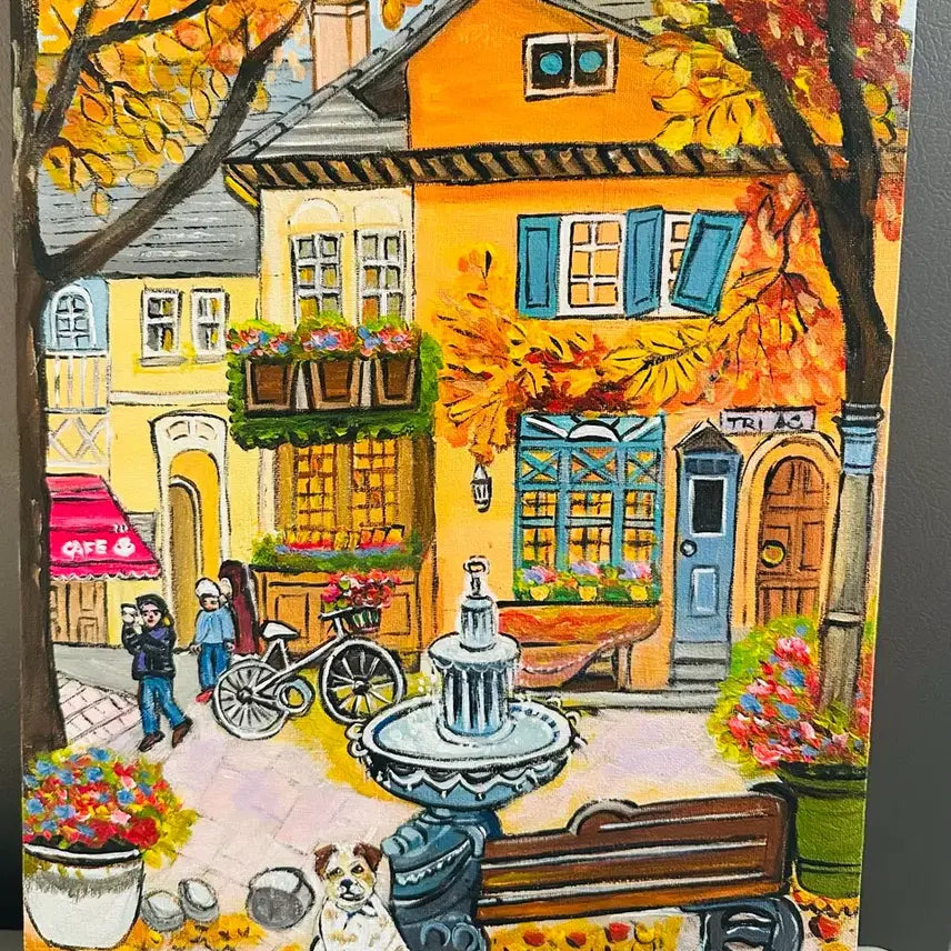 [BUNJANG] Autumn Landscape Oil Painting / 가을 풍경 유화 그림