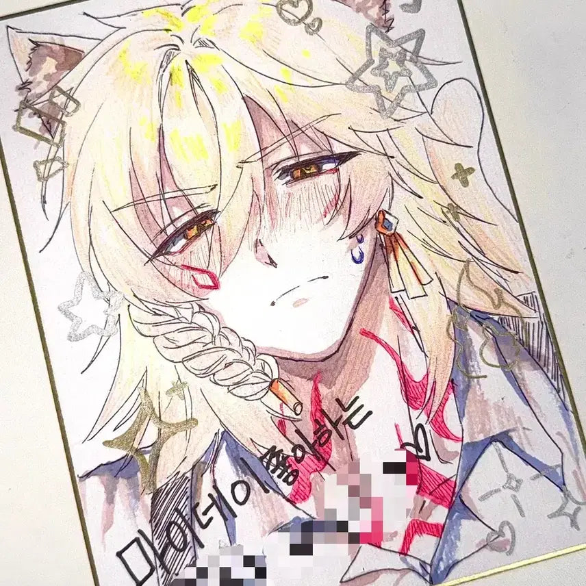 [BUNJANG] Custom Hand-Drawn Commission (F2 Size) / 오마카세 손그림 커미션