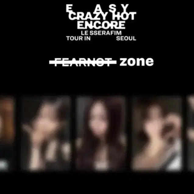 [BUNJANG] LE SSERAFIM Concert "Fearnada" Zone Photocard Set / 르세라핌 콘서트 피어나존 포카