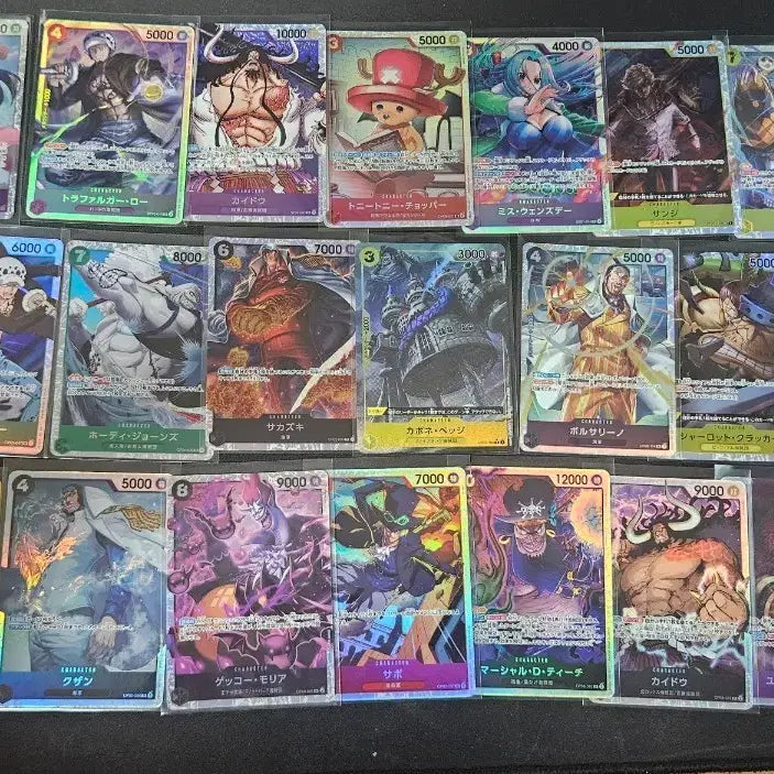 [BUNJANG] One Piece Card Game Parallel SR Card Bundle / 원피스카드 일판 뱃지 레어 패러렐1장 + sr24장 일괄 판매