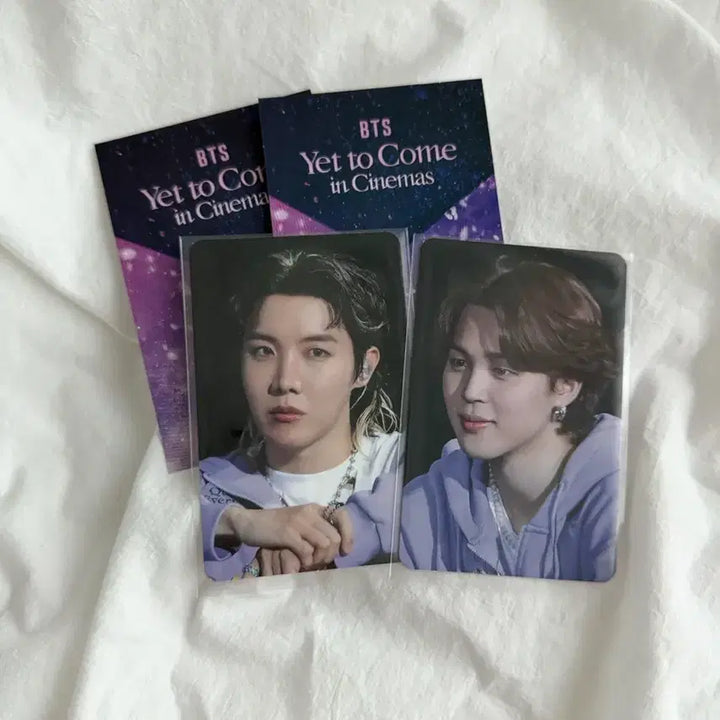 [BUNJANG] BTS Yet to Come Cinema Special Edition Photocard Set (J-Hope, Jimin) / 방탄소년단 옛투컴 영화 특전 호석,지민 일괄양도