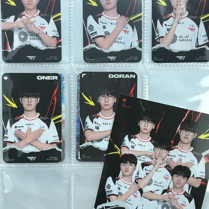 [BUNJANG] MSI T1 Postcard Photocard + SOOP Photocard Set (5 Members) / msi T1 엽서 포토카드 + soop 포토카드 세트 (5인 전체)