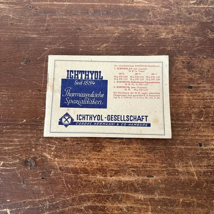 [BUNJANG] Germany ICHTHYOL Vintage Stamp Booklet / 독일)빈티지 ICHTHYOL 우표첩