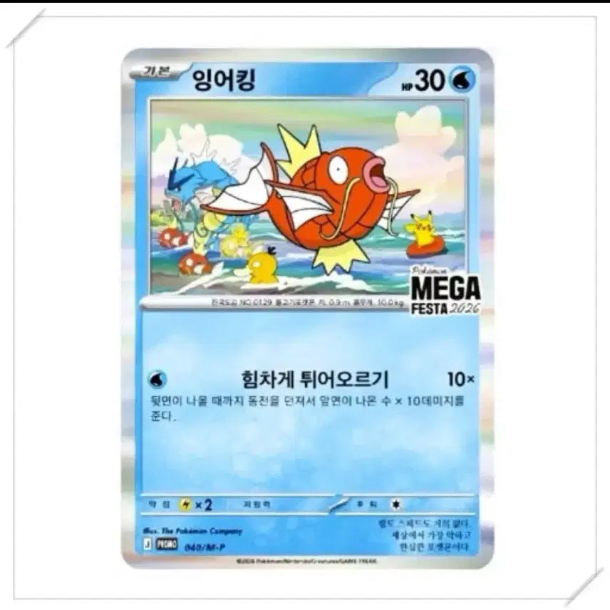 [BUNJANG] Pokemon Magikarp Card / 포켓몬 잉어킹 카드