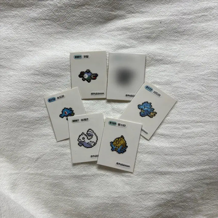 [BUNJANG] Pokemon Pixel Tteobuseal (Coil Set) / 포켓몬 픽셀 띠부씰 (코일 set)