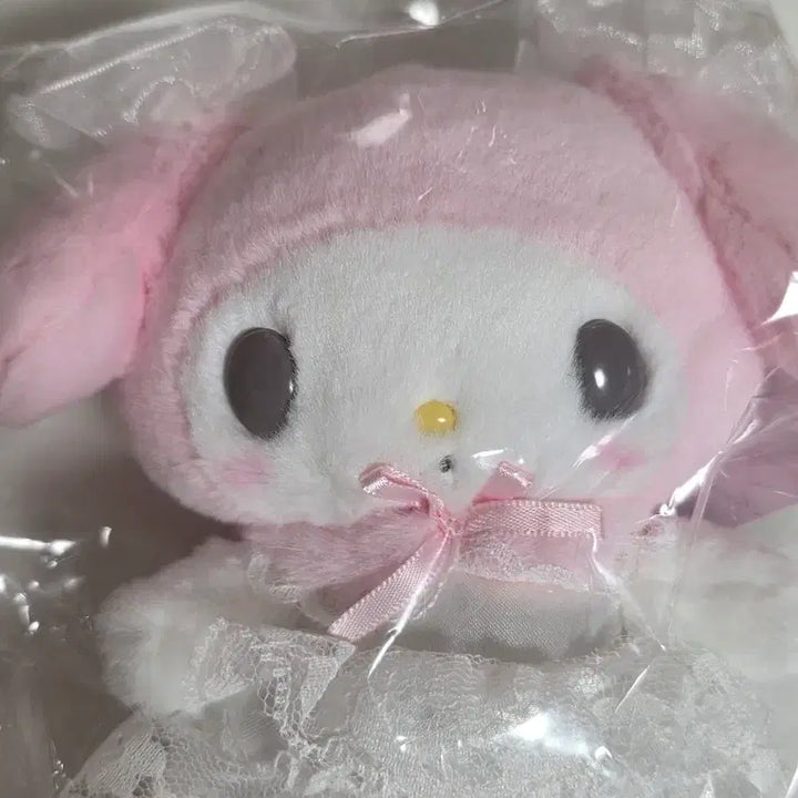 [BUNJANG] Sanrio Lady My Melody White Mascot Plush / [산리오] 레이디 마이멜로디 화이트 마스코트 인형