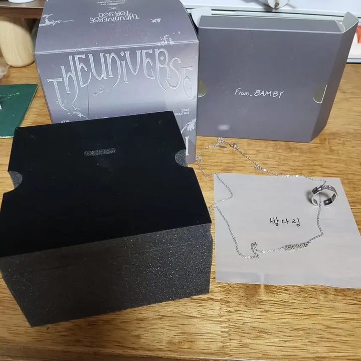 [BUNJANG] PPLAV Anmi Birthday Kit Necklace &amp; Ring Set / 2026 플레이브 밤비 생일키트 생킷 악세서리만