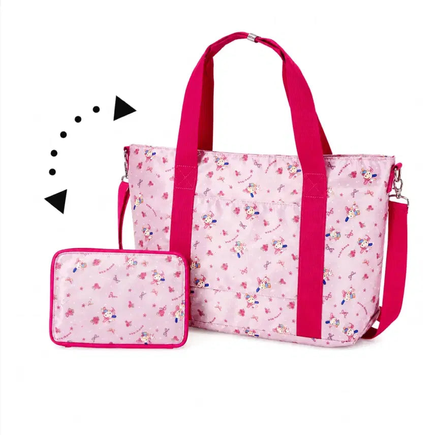[BUNJANG] Sanrio Abeil Usahana Boston Bag Carrier Pink / 산리오 아베일 우사하나 접이식 우사하나 보스턴백 캐리어백 핑크