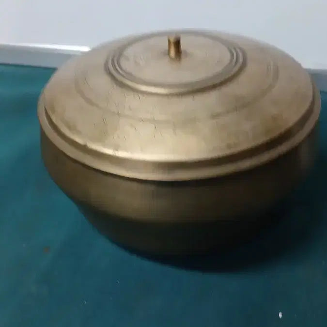 [BUNJANG] Antique Large Brass Rice Container / 옛날유기합밥통(대짜)