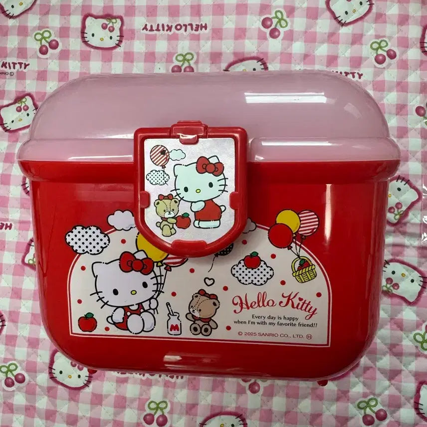 [BUNJANG] Sanrio Hello Kitty Classic Style Storage Box / 산리오 헬로키티 고전 느낌 st 보관함 키티 수납함