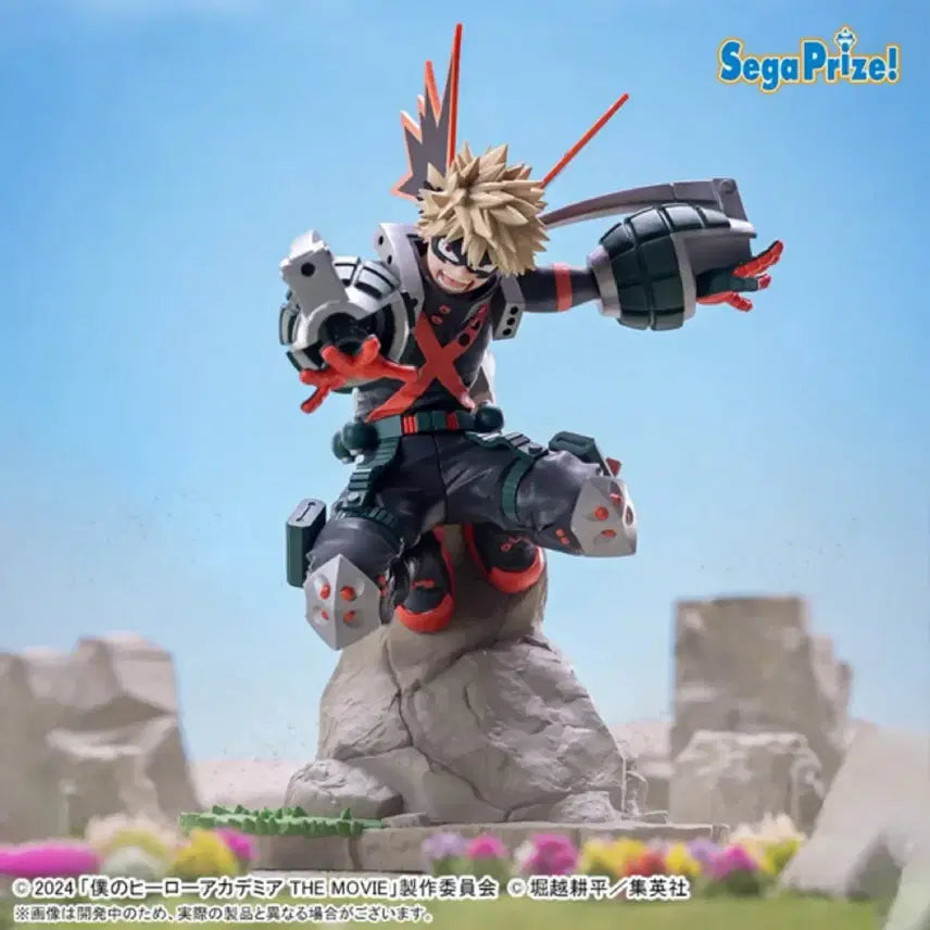 [BUNJANG] My Hero Academia Katsuki Bakugo Sega Cross Link Figure &amp; Juhang Can Badges Bundle Set / [피규어 캔뱃지 일괄] 히로아카 바쿠고 세가 크로스링크 피규어+십걸 배지