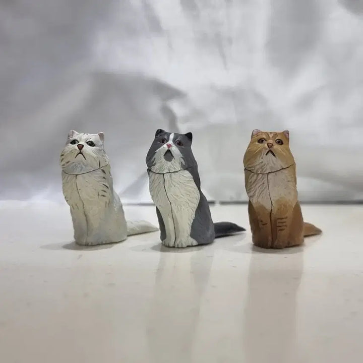 [BUNJANG] Kaiyodo Furuta Persian Cat Figure Set (3 Types) / 카이요도 후루타 페르시안 고양이 피규어 3종 생물 피규어