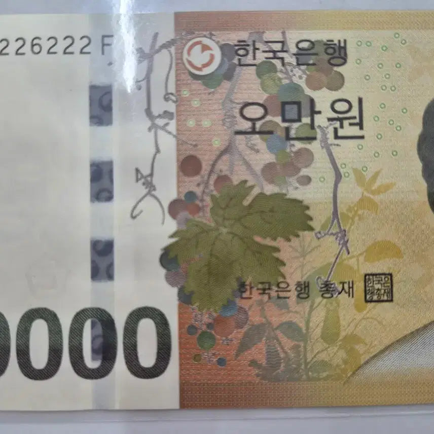 [BUNJANG] Bank of Korea 50,000 Won Uncirculated Banknote - &