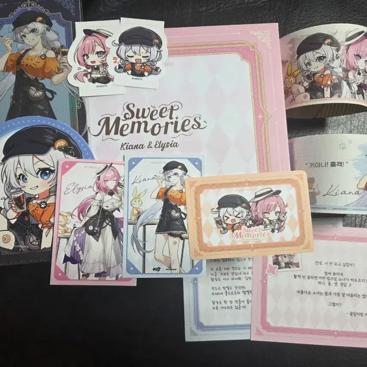 [BUNJANG] Honkai Impact 3rd x Sweet Coffee Collaboration Acrylic Stand &amp; Merchandise Set / 붕괴 3rd 달콤 커피 sweet memories 콜라보 세트