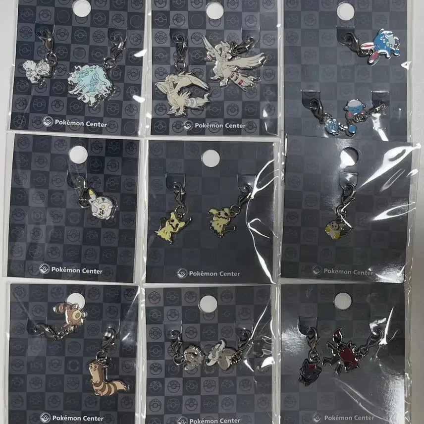 [BUNJANG] Pokemon Metal Charms Set / 포켓몬 메탈참 식스테일마릴레시라무따라큐토게데마루에몽가조로아치라미다꼬리