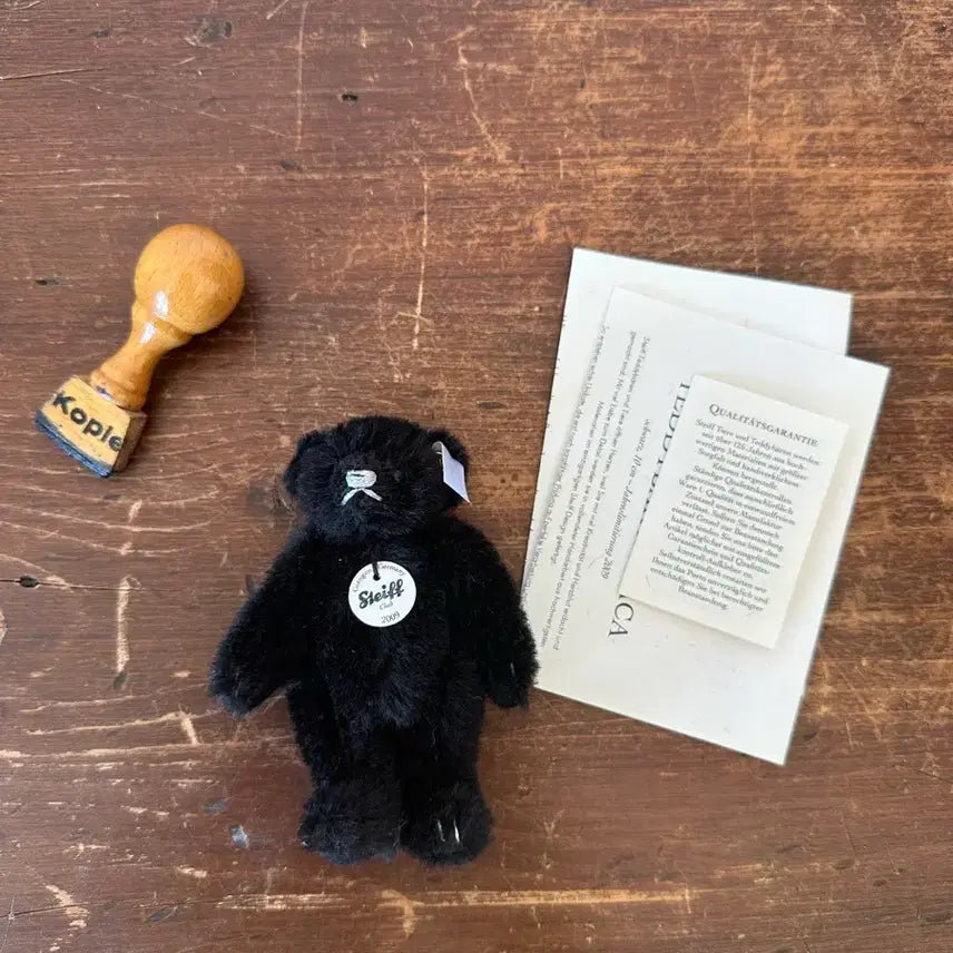 [BUNJANG] Steiff Alpaca Black Teddy Bear (2009 Annual Limited Edition) / 독일)빈티지 알파카 블랙 테디베어 슈타이프 (새상품)