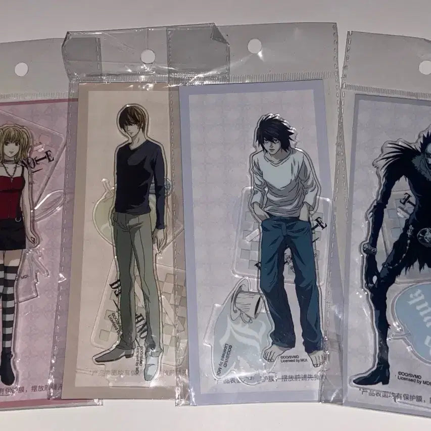 [BUNJANG] Death Note Light Yagami L L Lawliet Misa Amane Ryuk Acrylic Standee / 데스노트 라이토 엘 미사 류크 아크릴 스탠드 일괄 중국 콜라보 카페
