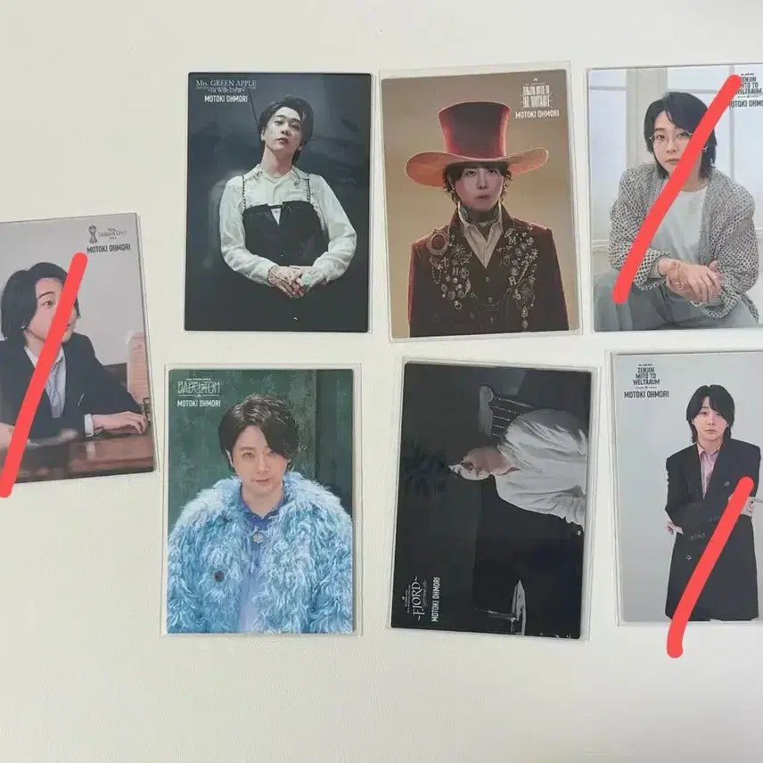 [BUNJANG] Mrs. Green Apple Omori Motoki Bundle Set Photocard / 미세스그린애플 오모리모토키 포카 4장