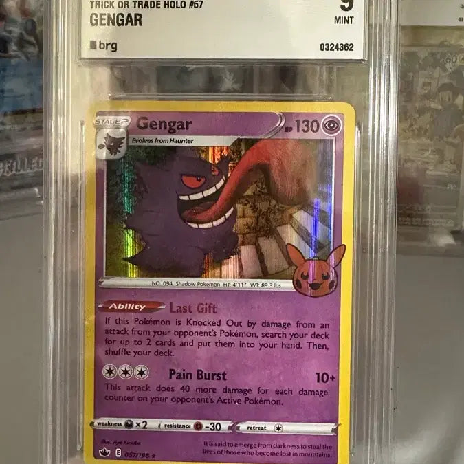 [BUNJANG] Pokemon Gengar Halloween Card (2022) - Graded 9 Mint / 포켓몬 카드 팬텀 북미 할러윈카드 BRG9