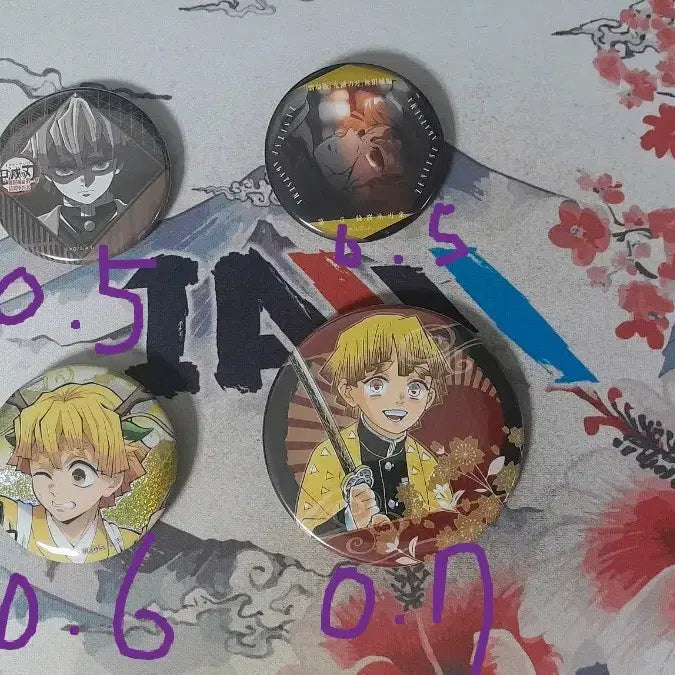 [BUNJANG] Demon Slayer Agatsuma Zenitsu Badge / 귀멸의 칼날 아가츠마 젠이츠 굿즈