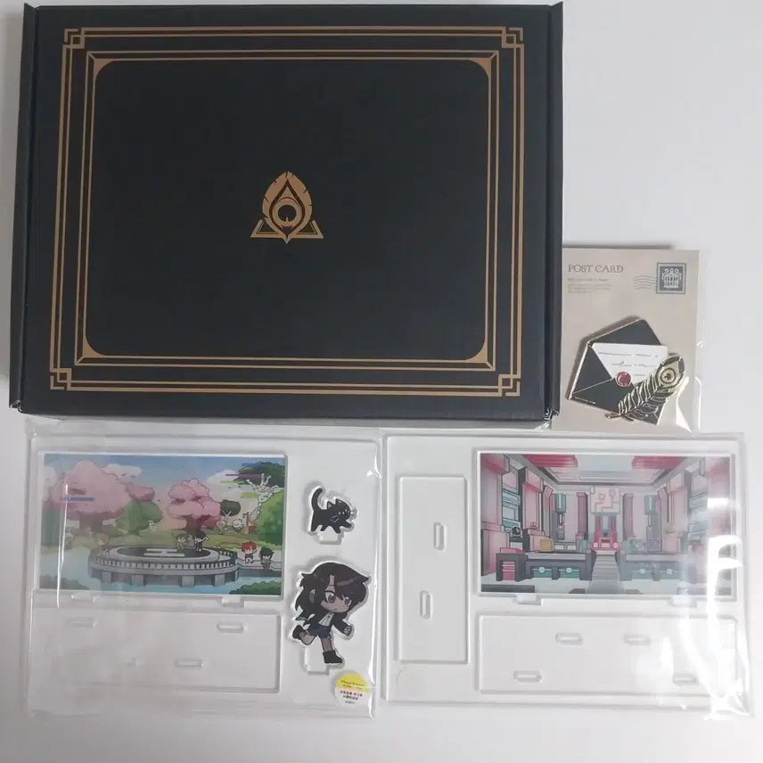 [BUNJANG] 잠뜰 Acrylic Stand &amp; Pin Badge Set / 잠뜰 미궁 굿즈
