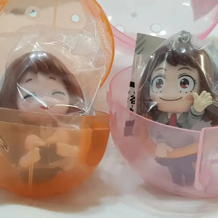 [BUNJANG] Uraraka Ochaco Gacha Suwarasetai Figure Bundle Set / [일괄]우라라카 오챠코 가챠 스와라세타이 대롱 곤니치와 나히아 피규어
