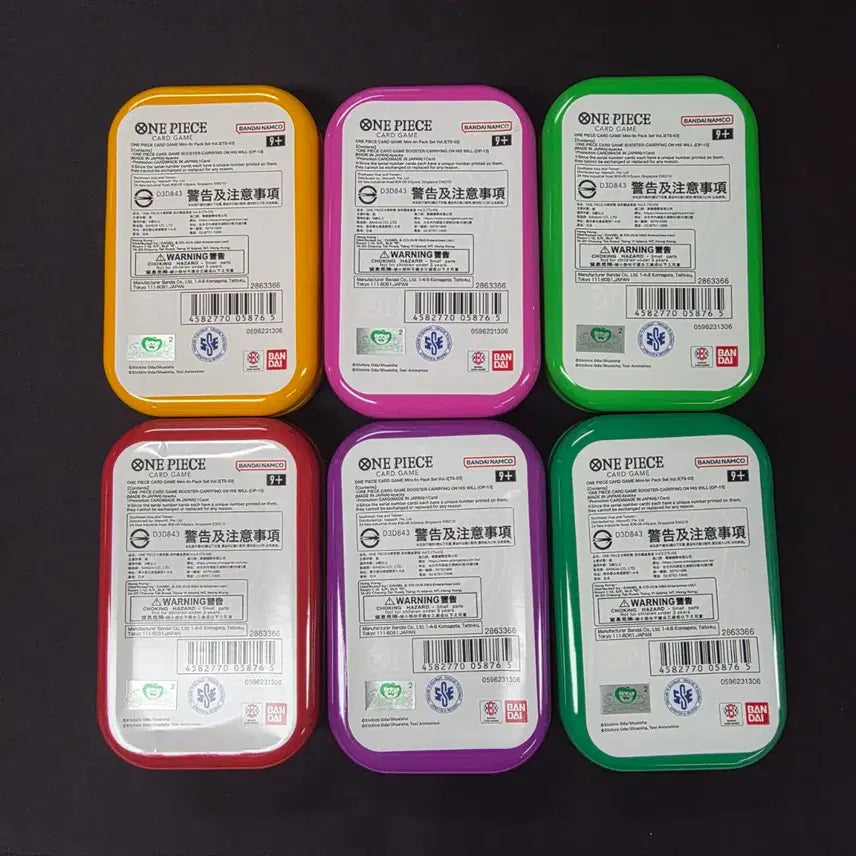 [BUNJANG] One Piece Card Mini Tin Case Vol. 3 (Empty Box) / 원피스카드 미니 틴케이스 Vol.3 6종 Set (빈 박스)