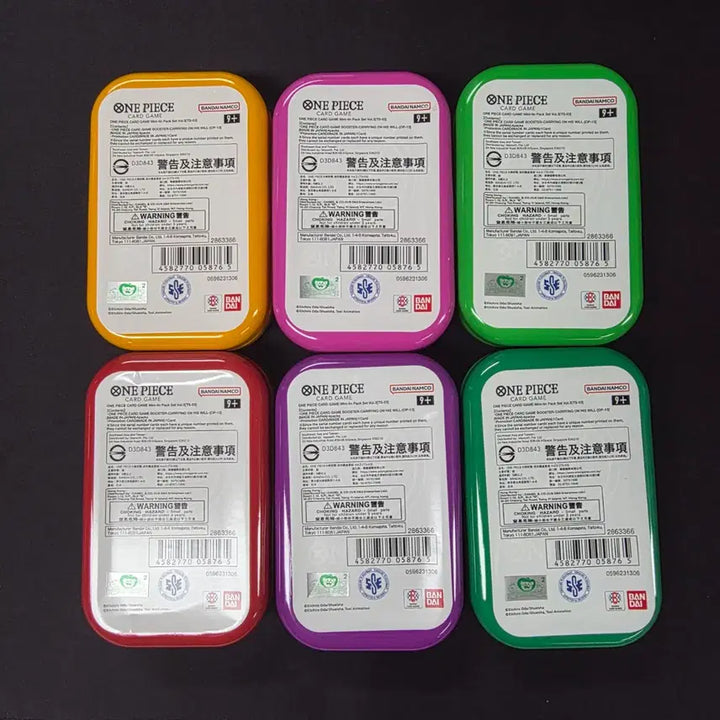 [BUNJANG] One Piece Card Mini Tin Case Vol. 3 (Empty Box) / 원피스카드 미니 틴케이스 Vol.3 6종 Set (빈 박스)