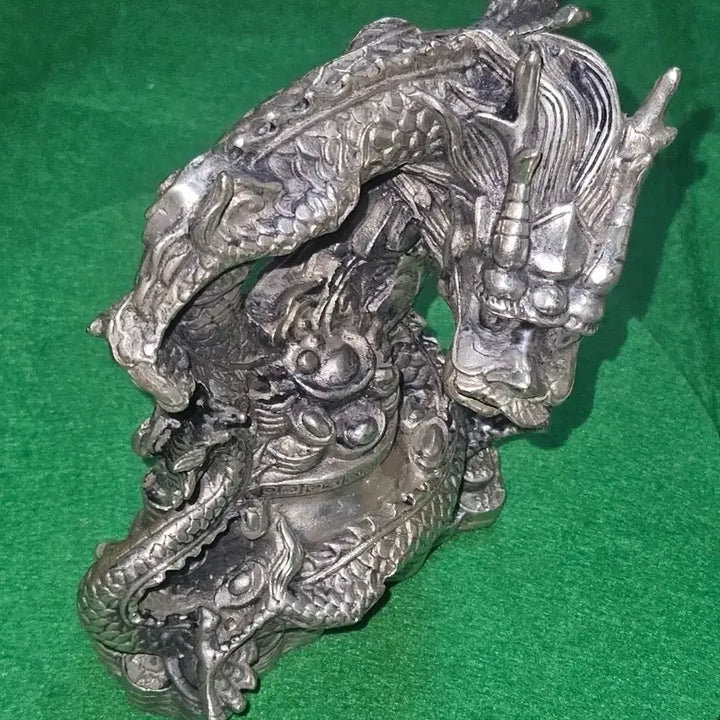 [BUNJANG] Large Solid White Brass Sculpture (Height 18cm / Weight 1.515kg) / [고급 골동] 대형 통백동 조형물 장식품 (높이 18cm / 묵직한 1.