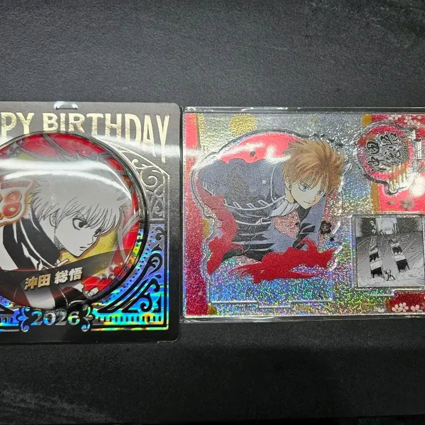 [BUNJANG] Gintama Okita Sougo 2026 Birthday Diorama Acrylic Stand &amp; Can Badge Set / 은혼 오키타 소고 2026생일 디오라마 아크릴스탠드 캔뱃지 세트 현물
