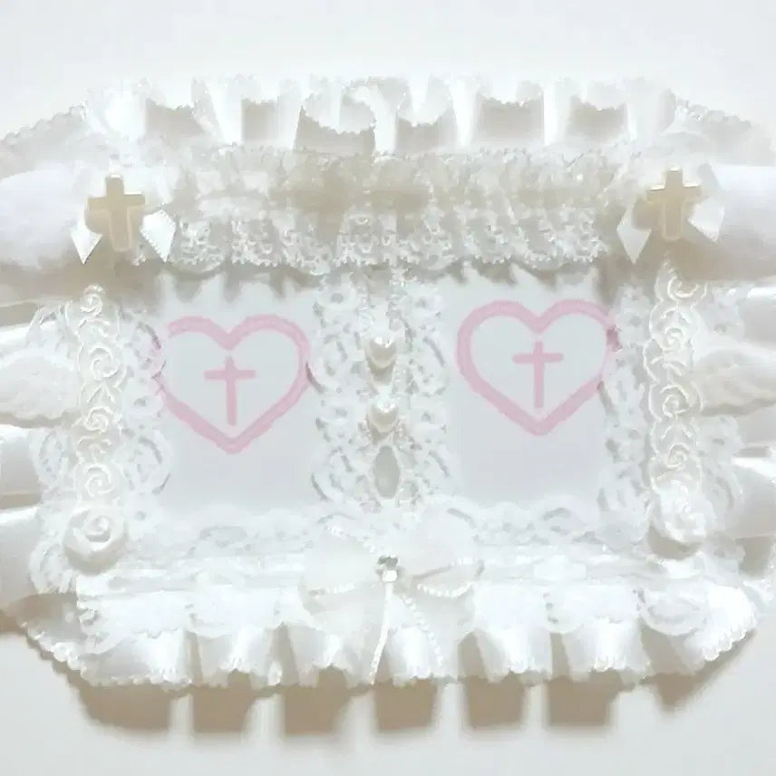 [BUNJANG] Tensi Shop Lace Top Loader Couple Photocard Holder White / (주말까지만 할인)텐시상점 레이스탑꾸 커플탑꾸 2인 포토카드 홀더 포카