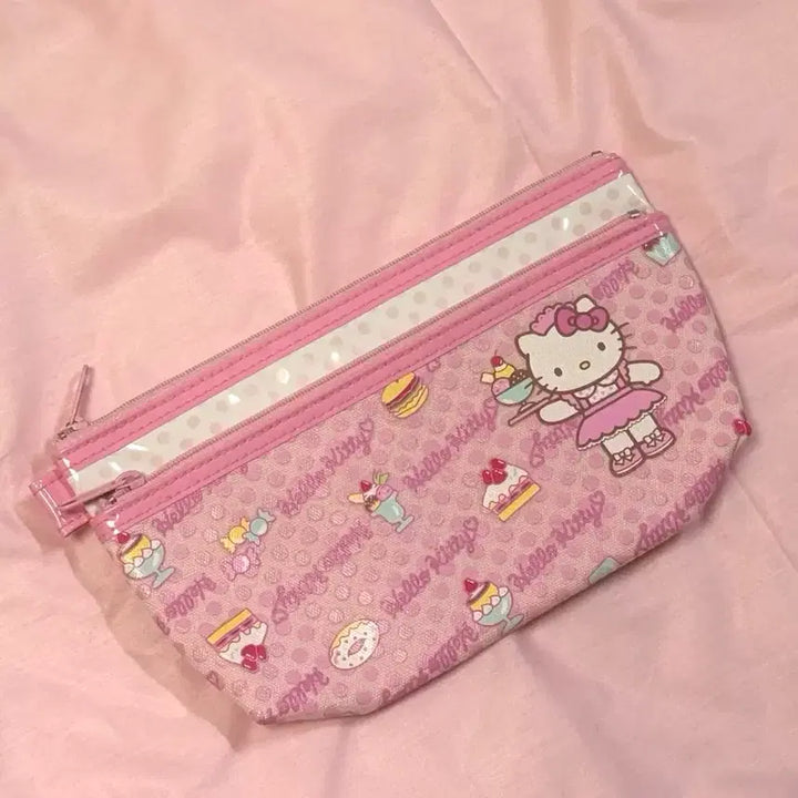 [BUNJANG] Vintage Waitress Kitty Pouch &amp; Parfait Kitty Pouch Bundle / (새상품컨디션) 고전 웨이트리스키티 파우치, 고전파르페키티 파우치