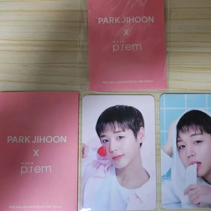 [BUNJANG] Park Ji Hoon Makeprem Photocard A, B, C Set (6ea, Sealed) / 박지훈 메이크프렘 포토카드 A.B.C세트 총 6장(미개봉)