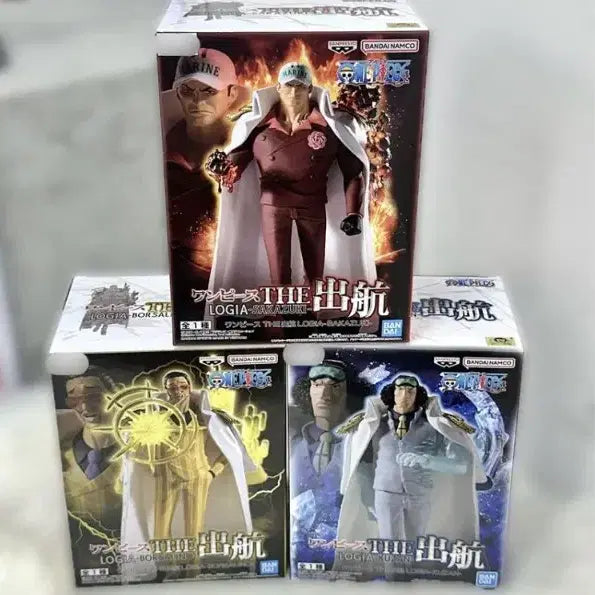 [BUNJANG] Banpresto One Piece Figures THE Voyage Admiral Set (3 Types, Bundle Set, Sealed) / 3종 일괄세트.미개봉)반프레스토 원피스 피규어 세트 더 출항 삼대장(키자루 아카이누 아오키지)