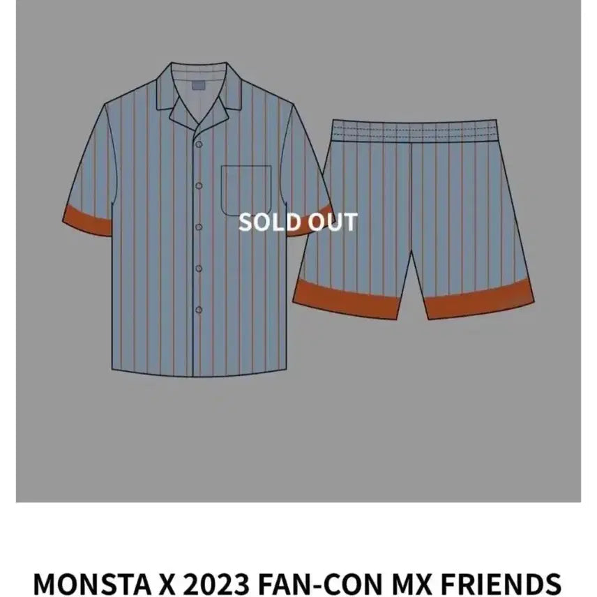 [BUNJANG] Monsta X Kihyun MX Friends Pajama Set (Sealed) / (미개봉) 몬스타엑스 mx friends 기현 파자마 세트 정가이하 양도