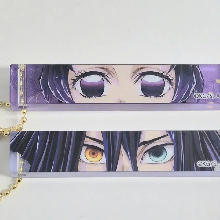 [BUNJANG] Demon Slayer Shinobu Iguro Obanai Eye Acrylic Keychain Bundle Set / 귀멸의 칼날 주 전시회 시노부 이구로 오바나이 눈 아크릴 키링 일괄