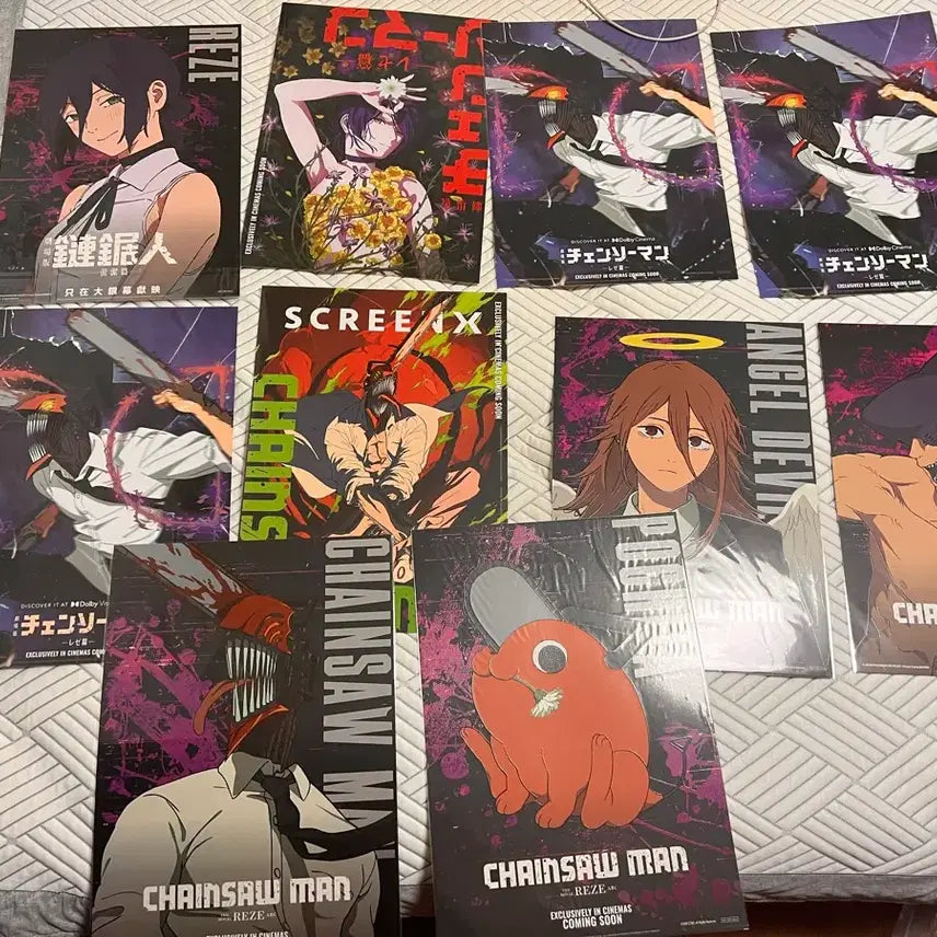 [BUNJANG] Chainsaw Man Taiwanese Poster Bundle Set / (즉입 23)주말 할인 체인소맨 대만 포스터 일괄