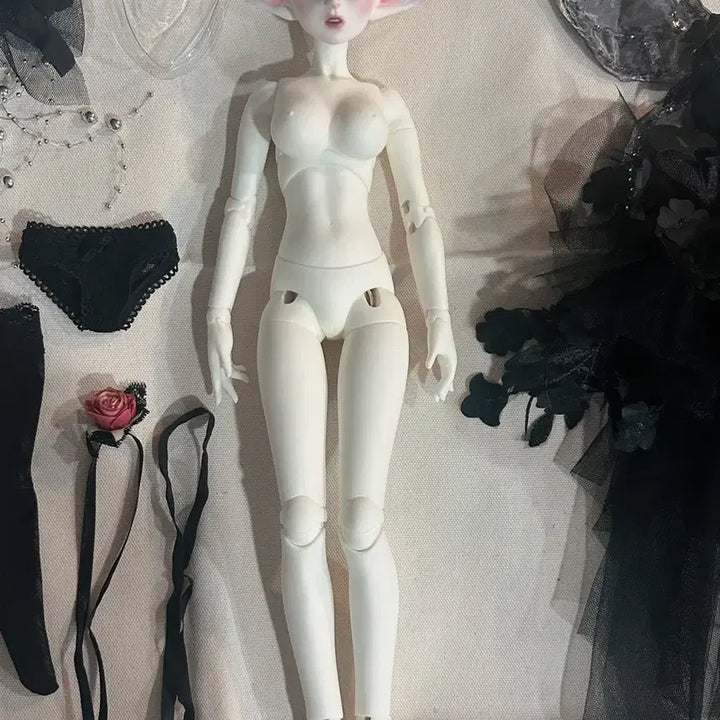 [BUNJANG] Dolmoa Flower Fairy Black Elf Zinna Ball-Jointed Doll (MSD Size) / 돌모아(구관):Flower Fairy Black Elf Zinna
