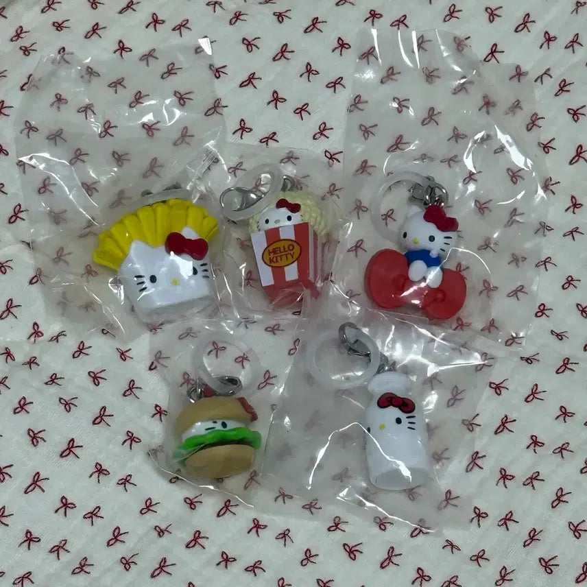 [BUNJANG] Hello Kitty American Style Brand Mark Set (5 Types) Bundle Set, Sealed / 헬로키티 아메리칸스타일 메지루시 세트 미개봉 5종 일괄 판매