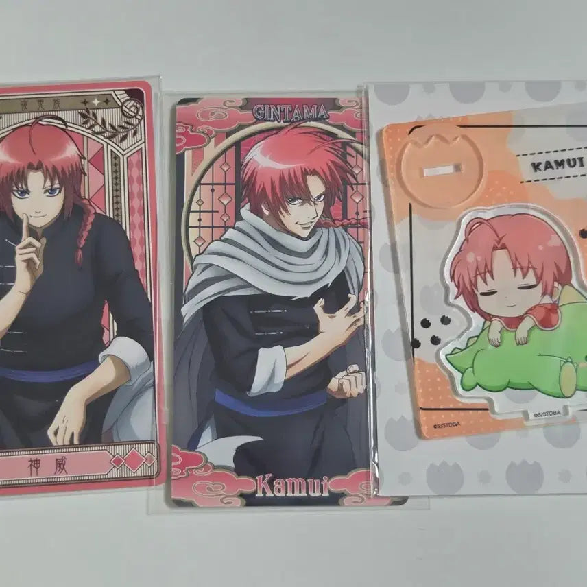 [BUNJANG] Gintama Kamui Acrylic Stand &amp; Photocard Bundle Set / 일괄) 은혼 카무이 아크릴 스탠드 카드 포토카드