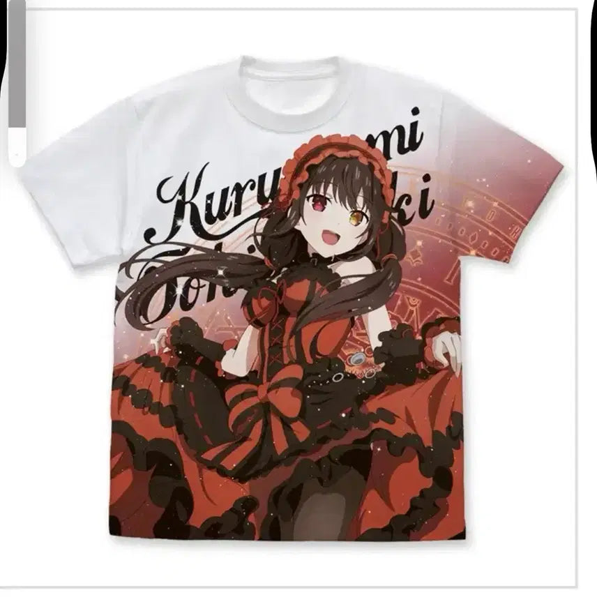 [BUNJANG] Date A Live Tokisaki Kurumi Full Graphic T-Shirt / 오늘만3만원))) 데이트 어 라이브 토키사키 쿠루미 풀 그래픽 티셔츠