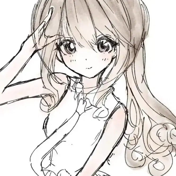 [BUNJANG] Anime Girl Doodle Art Commission / 미소녀 낙서 그림 커미션