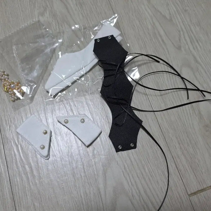 [BUNJANG] 40cm Ball-Jointed Doll Clothes - Black Dress Set / bjd4분 40cm azone4 육일돌 구관 의상 판매
